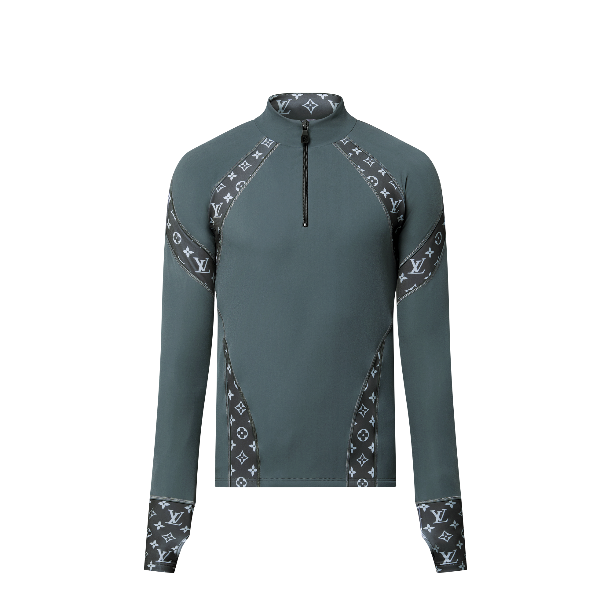 High Collar Technical Long-Sleeved Ski Top - Luxury Ready to